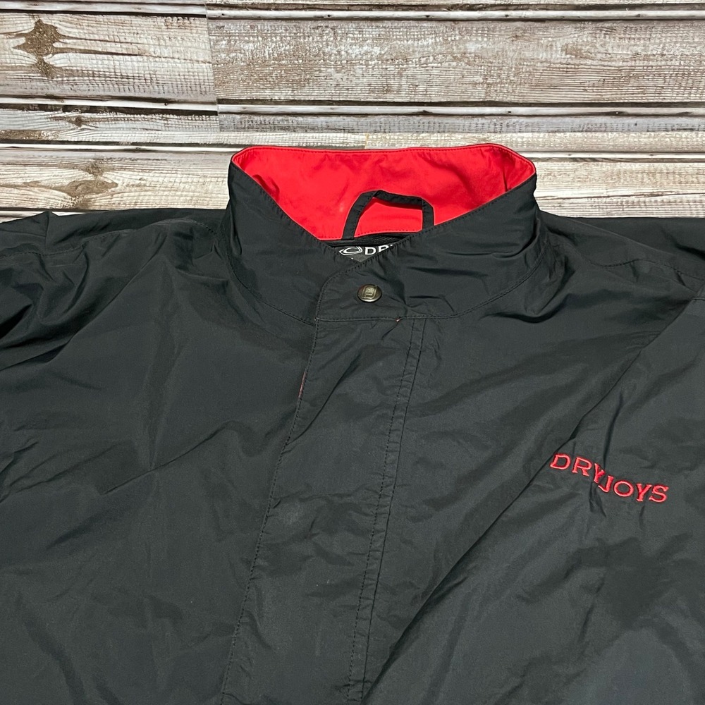 FootJoy DryJoys Golf‎ Windbreaker Pullover Lightweight Jacket Black Size Small